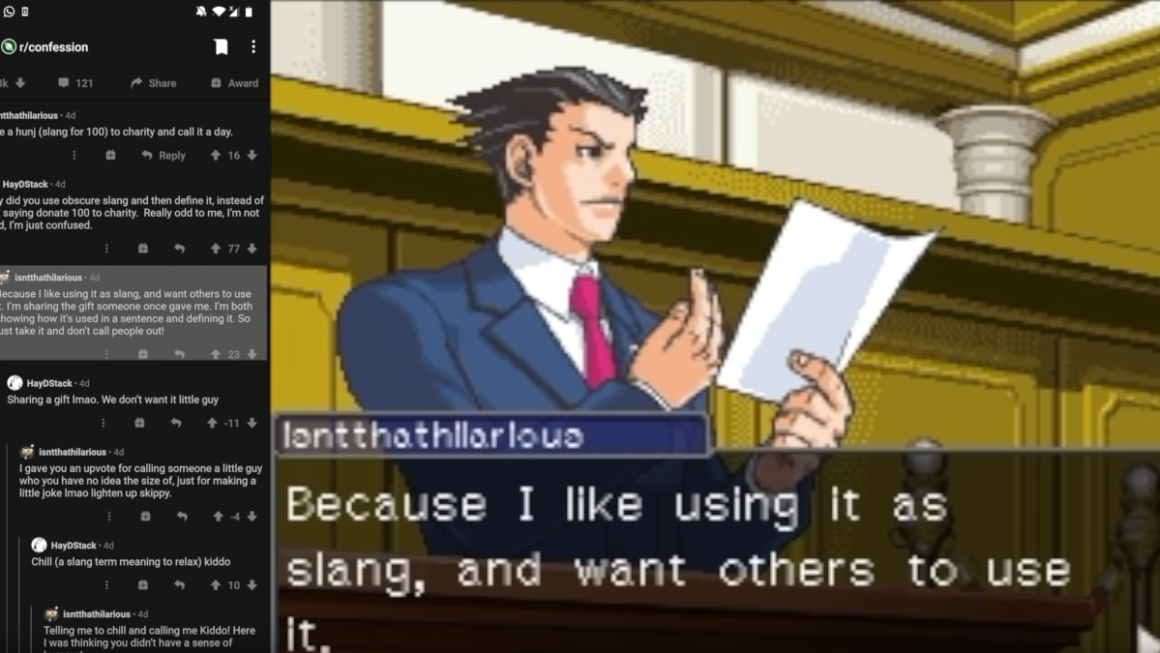 Coder Turns Reddit Arguments into Phoenix Wright: Ace Attorney Videos