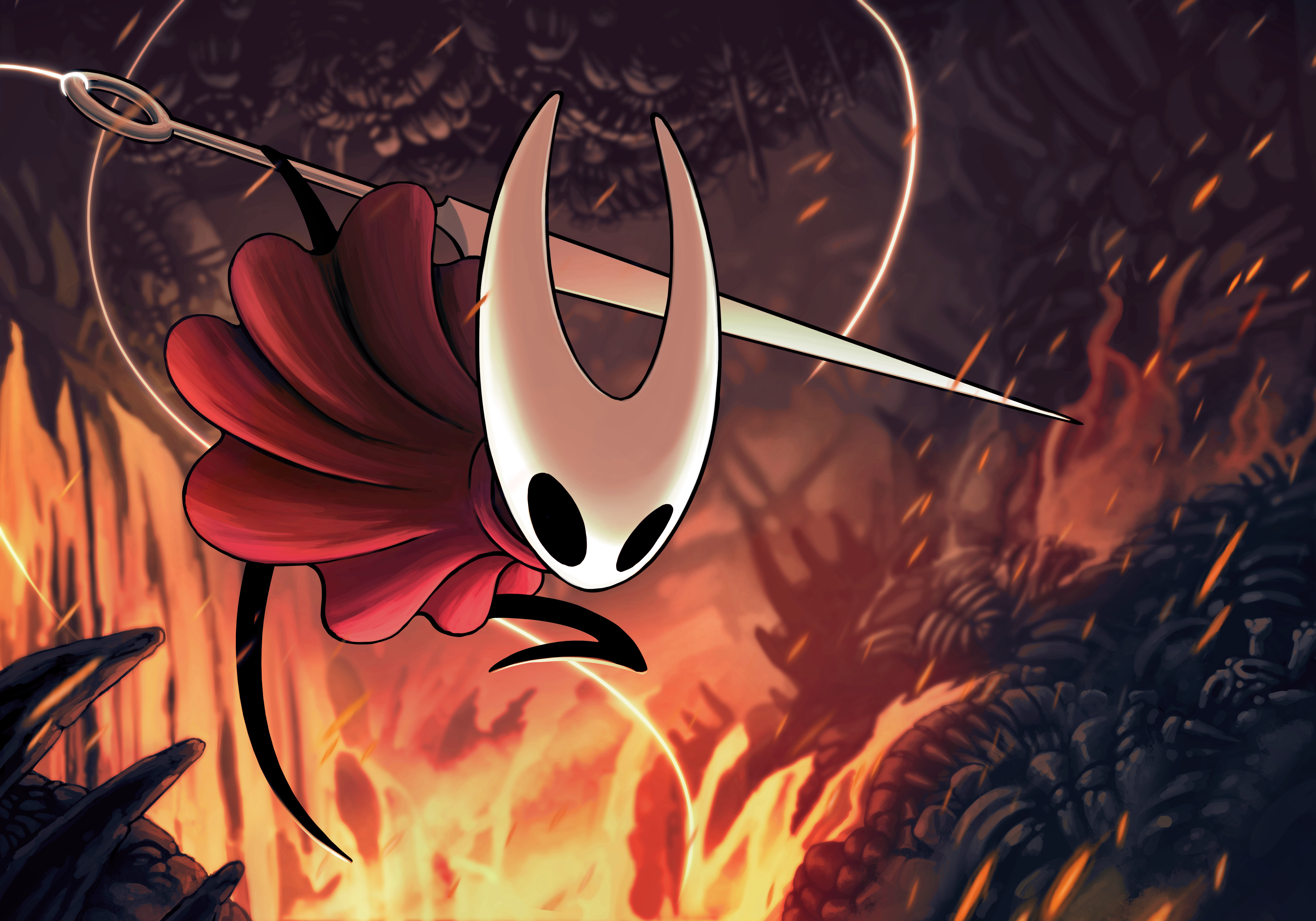Hollow Knight: Silksong cover art showcasing main character Hornet.